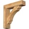 Ekena Millwork Olympic Block Rough Sawn Bracket w/ Offset Brace, Western Red Cedar, 8"W x 34"D x 34"H BKT0806X34X34OLY05RWR - alternate 1